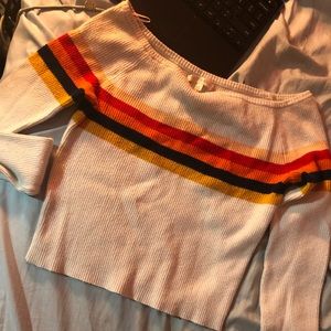 White Striped Lottie Moss Sweater